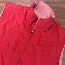 Loro Piana Storm System Rain & Wind Protection Reversible Vest Red Men XL Read