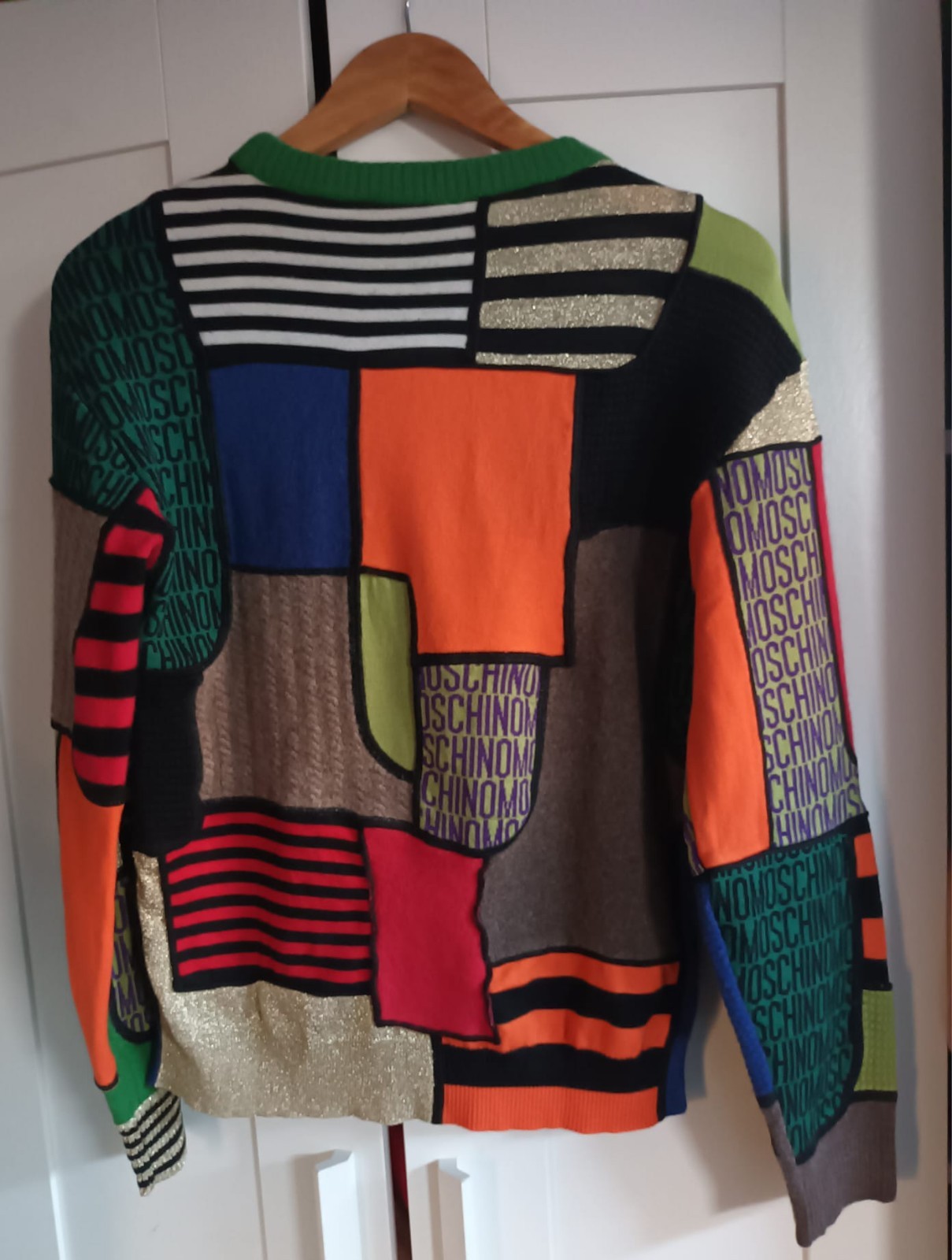 Moschino Multicolor Patchwork Sweater SizeS Desig… - image 8