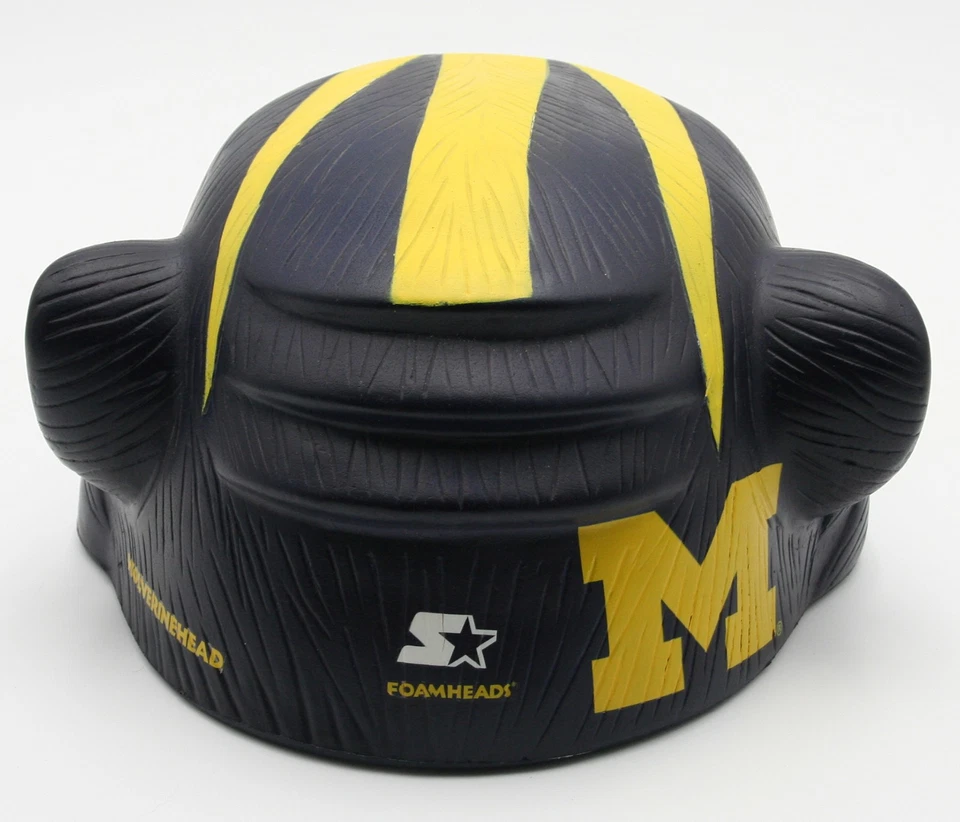Starter Foamheads Wolverinehead NCAA University of Michigan Wolverine Foam Hat - Image 3 of 4