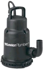 Master Plumber 540122 1/3 hp Submersible Continuous Use Utility Pump 2400GPH
