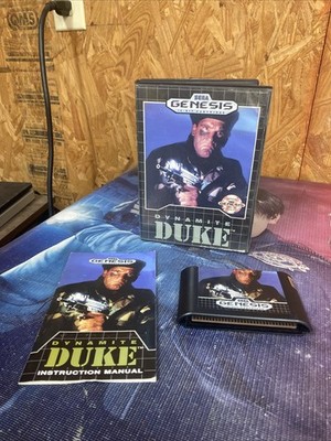   Dynamite Duke SEGA Genesis Complete Box Manual Cartridge 16-Bit Classic  