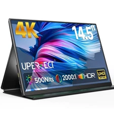 UPERFECT 14.5" 4K 3840x2400 Portable Monitor Dual USB-C Laptop Extender Screen