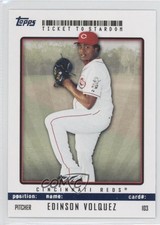 2009 Topps Ticket To Stardom Blue 28/99 Edinson Volquez #103 e5r