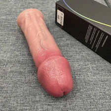 Big Head Men Cock Girth Enlarger Enhancer Penis Extension Extender Sheath Sleeve