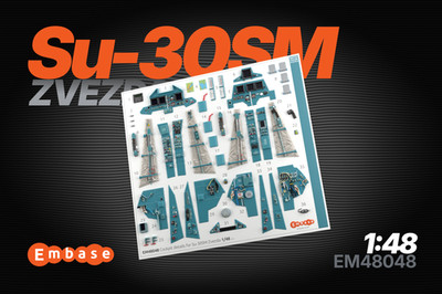 1/48 Upgrade Set for Zvezda 4808 Sukhoi Su-27 Flanker (EM48048 + KAVM48116)