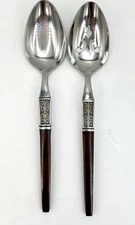 EKCO ETERNA La Joya 2 Stainless Steel Flatware Casserole Serving Spoons