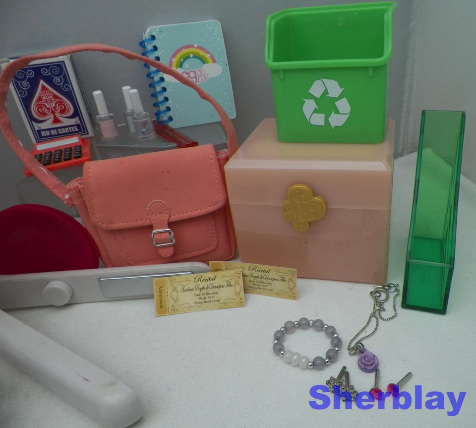 Nuestra Generación Battat Para Muñeca 18" Accesorios Lote Silla Monedero Estuche Joyería ++ Foto 2 de 4