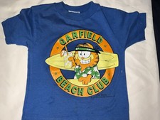 Vintage 1978 Allison Garfield Beach Club Child s T-shirt Size 5/6 Jim Davis USA