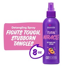 Aussie Total Miracle Detangling Spray Apricot Oil 8 oz Apple Peach Vanilla Scent