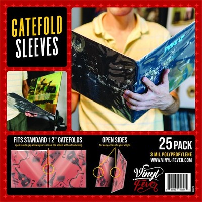 gatefold card sleeve Gatefold Outer LP Sleeves for 12 Inch Vinyl Record Storage | 3 Mil Thick  Poly