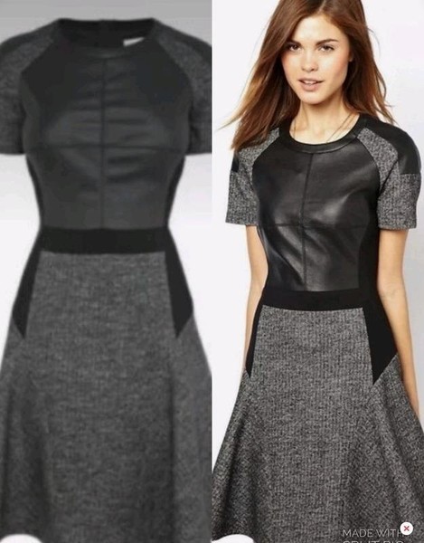 Women Karen Millen Dress Black Wool 38 / M / 46