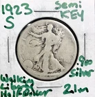 1923 S Walking Liberty Half Dollar - Good G - Key Date .900 Silver US Coin