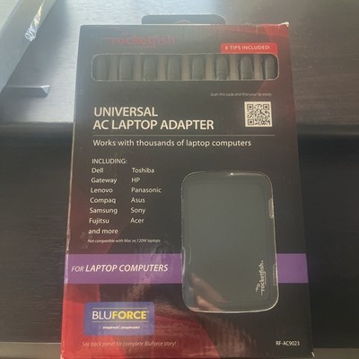 Rocketfish Universal Laptop Notebook Charger Adapter with ALL TIPS  90W RF 9023