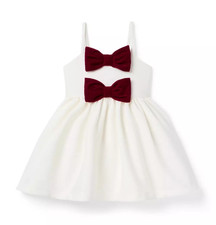 Janie And Jack The Unforgettable Bow Dress, cream and sugar