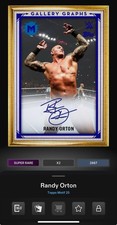 DIGITAL TOPPS WWE SLAM Randy Orton SUPER RARE ULTRAMARINE GALLERY GRAPHS Read