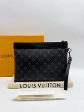 Louis Vuitton Pochette Voyage MM Monogram Eclipse Clutch Bag