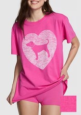 Victoria secret PINK fire dog campus cotton tee shirt m medium
