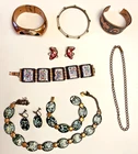 Vintage Costume Jewelry Copper Matisse Unbranded MIXED LOT9