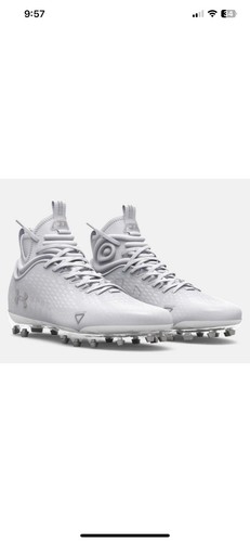 Under Armour Spotlight LUX MC 2 White Football Cleats Mens Size 11.5 3025082-100 - Picture 18 of 20