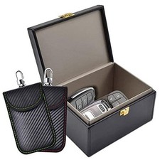 Faraday Box 2 Pack Faraday Bag for Key Fob Protector, Faraday Cage Key Medium