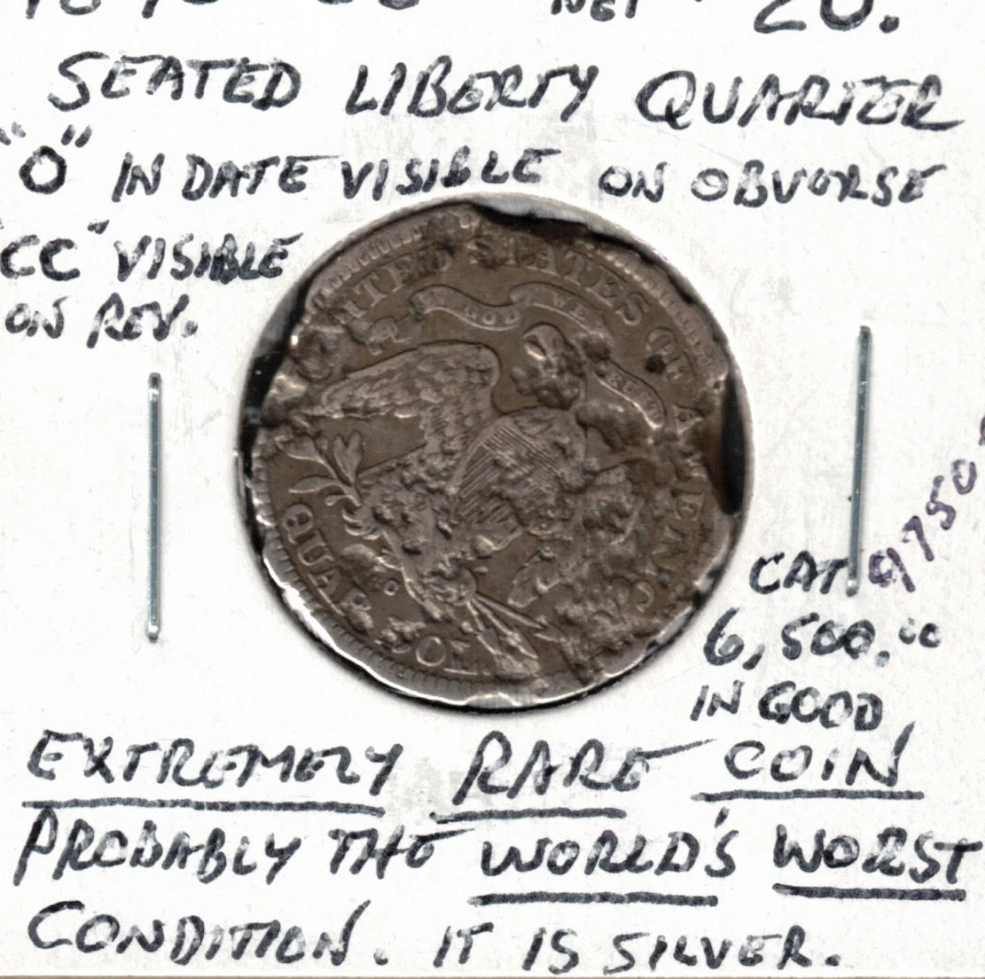 1870 Year Seated Liberty US Quarters (1838-1891) for sale | eBay