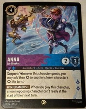 Anna Ice Breaker Promo 19/P2 Disney Lorcana Cold Foil event promo VERY RARE