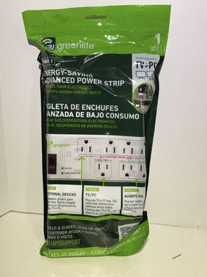  Greenlite 7 Outlet Tier 1 Advanced Power Strip Wall Mt Surge Protector NEW