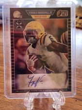 2021 Leaf Pro Set Metal Autographs Wave Black #PATMJ Terrace Marshall Jr, S#/25