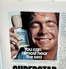 1975 Wind Drift Cologne Vintage Print Ad Retro Men’s Grooming Beach Lifestyle