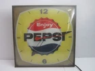 Vintage PAM Pepsi Light Up Clock by Canadian Neon Ray Clock Company LTD. WORKING