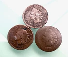1860/70's COLLECTION- LOT OF 1864, 1865  & 1879 INDIAN CENT(#81872)