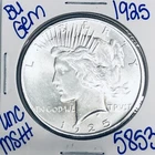 1925 BU UNCIRCULATED SILVER PEACE DOLLAR AUTHENTIC U.S. MINT FREE SHIPPING 5853