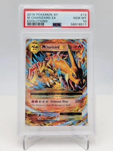 Pokémon TCG XY Evolutions 2016 M Charizard EX Holo Card 13/108 PSA 10 Gem Mint