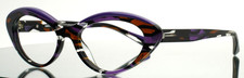 ALAIN MIKLI Fleurette A03106 005 Purple Multi Womens Eyeglasses 53-17-145 B:35