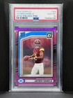 2024 Panini Rated Rookie Jayden Daniels #389 Optic Preview Pink Prizm PSA 10