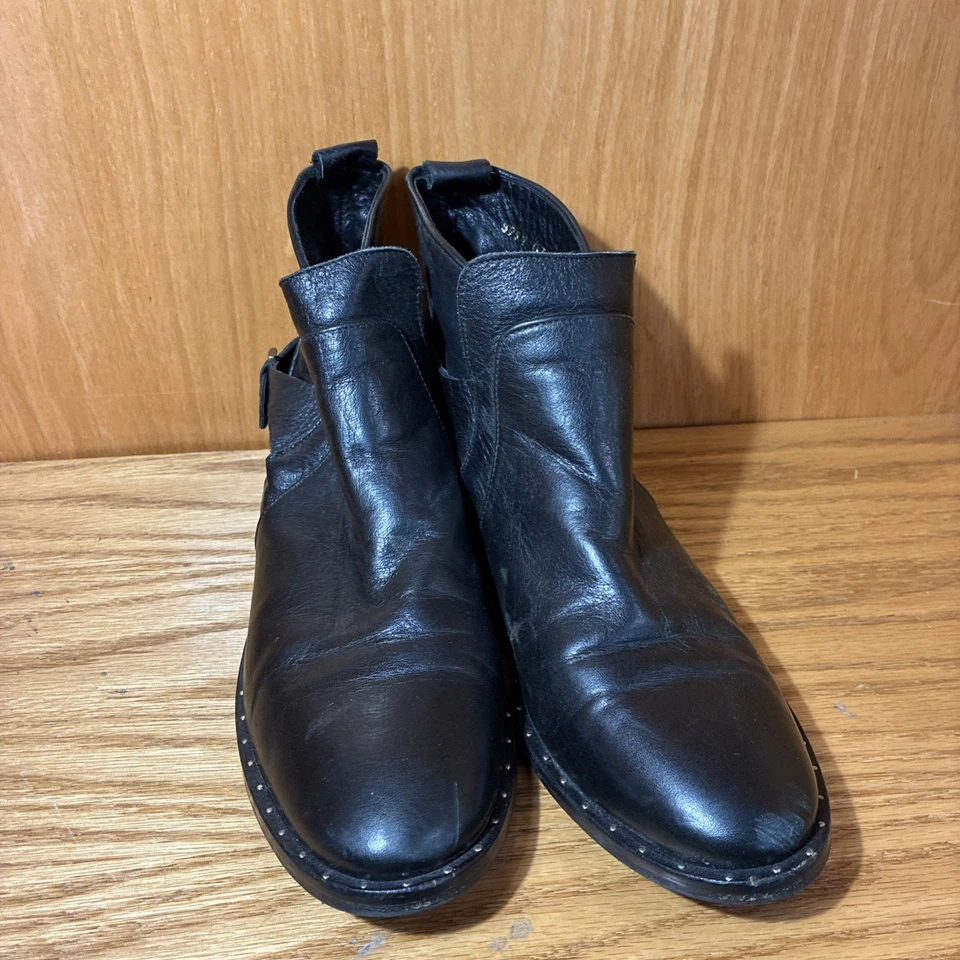 Botines Freda Salvador Star Clásicos Cuero Tachonado Borde Jodhpur 8.5 (4B) Foto 4 de 4