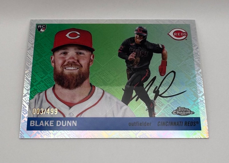 2025 Topps Chrome Platinum Anniversary Blake Dunn 322 Logofractor /499 RC