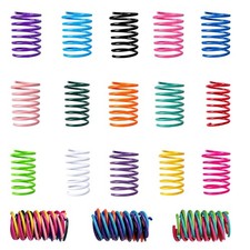 15 Pack Cat Spring Toys, 15 Colors Colorful Interactive Coil Springs for Kitt...