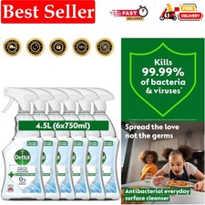 Antibacterial Disinfectant Surface Cleaner,  Fragrance, Pack of 6, 6 x 750ml,... 5.11 per litre