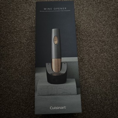 Neu Cuisinart Automatischer Wein Korkenzieher Flaschenöffner Wiederaufladbar Vakuumversiegelung