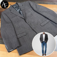 CHAPS RALPH LAUREN Men's Blazer 100 Wool Casual Sport Coat Tweed Jacket Sz 44R