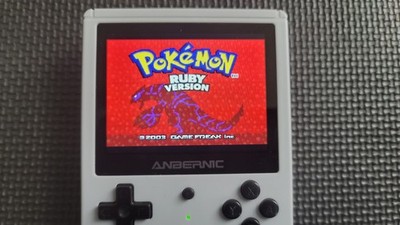 ANBERNIC RG351V (GRAY) 16GB GAME CARD (AMBER ELEC OS) FREE BRICK, CASE (GXRG)