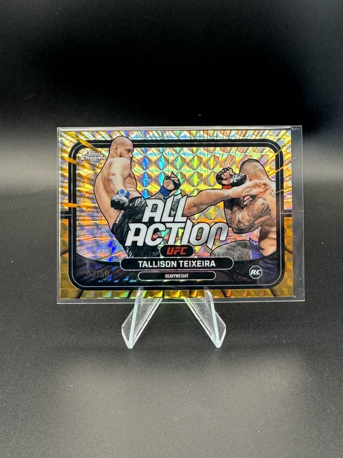 2026 Chrome UFC Tallison Teixeira #AA-22 Gold Geo Refractor /50