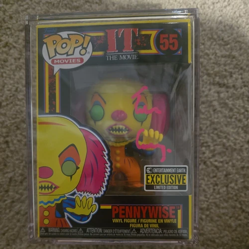 Tim Curry Signed Auto Autograph PENNYWISE IT Funko Blacklight Exclusive Pop! 