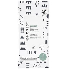 Honest Co. Multi-Use Wipes  Unscented for Sensitive Skin  Plant Based, 10 Coun