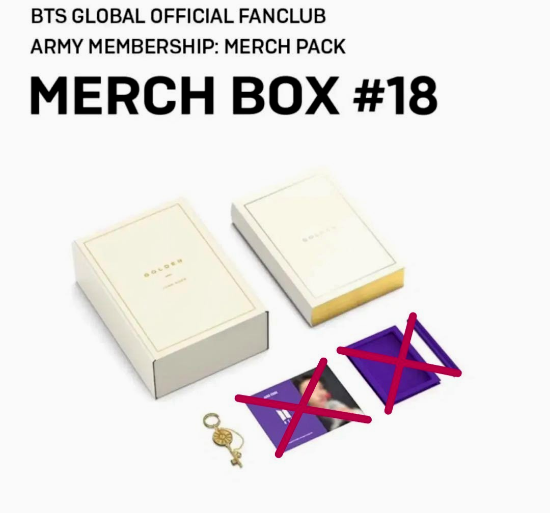 BTS MERCH BOX #18 Jungkook Golden Army Membership Limited to