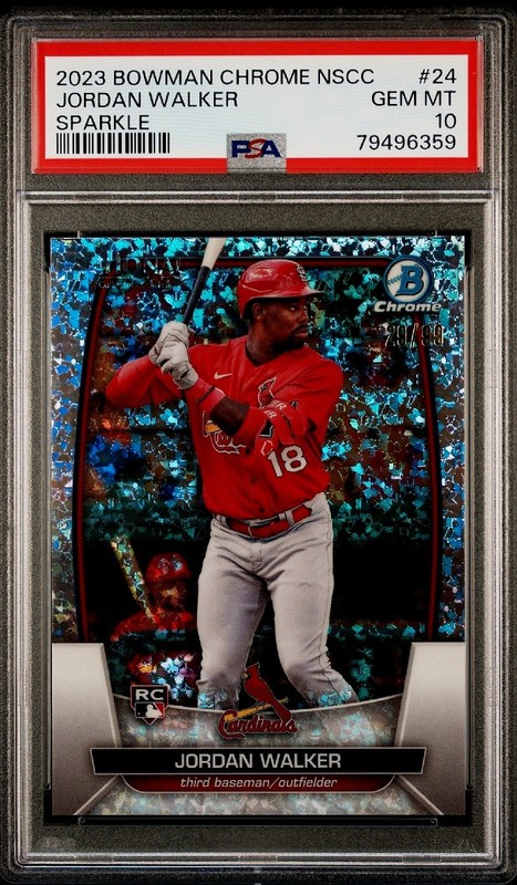 2023 Bowman Chrome National Jordan Walker SPARKLE  /99 PSA 10 🔥🔥🔥🔥