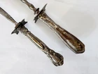 Antique Gorham Sterling Silver Chantilly Handle Monogramed Steel Knife Sharpener