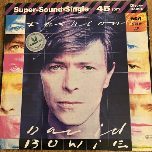 DAVID BOWIE ~ FASHION ~ 1980 VINYL 12" RECORD PC 9638 AF EXCELLENT CONDITION