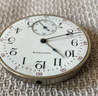 -12s Waltham 15j   OF Pocket Watch Movement . Ticks — photo 4